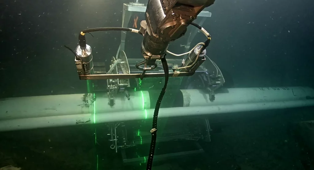 ARTEMIS performing inspection subsea