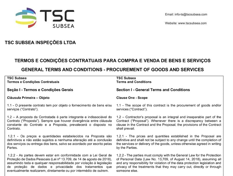 Terms and Conditions Brazil