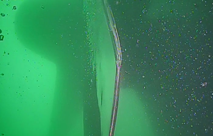 Propeller Inspection showing trimmed edges