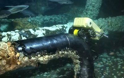 Subsea Pipe Bend Inspection with ROV-Deployed Crawler and Phased Array Technology.