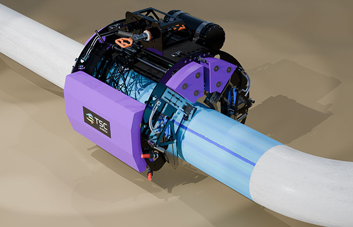 3D Model with ART Wall-Thickness Data Overlay, Showing Seam Weld as Dark Line