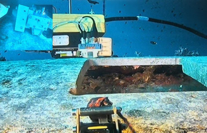 ACFM inspection of a pinhole support location